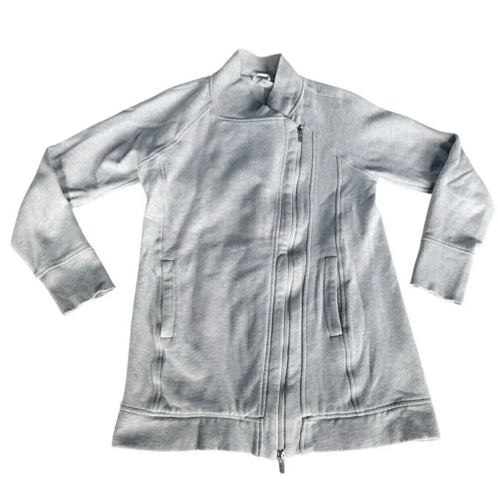 Lululemon Back To It Wrap Jacket in Heathered Vapor Woman's Sz 6